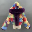 fox fur JFB1-21151 colorful