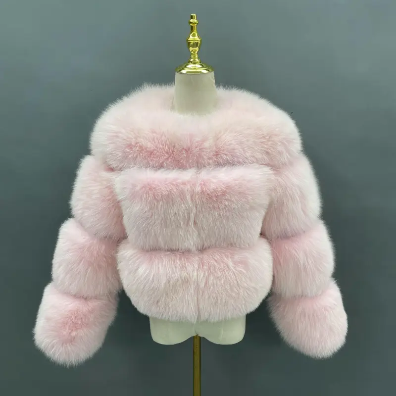 fox fur JFB1-22030 pink