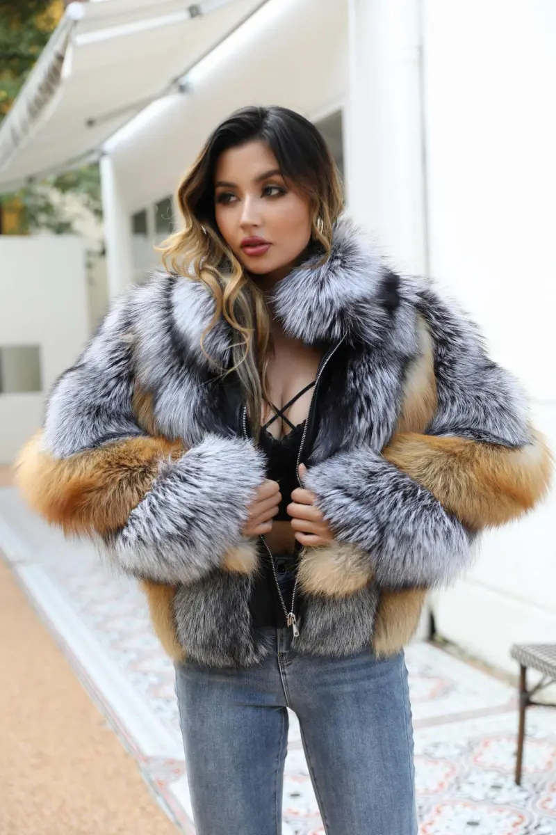 Red Fox Splice Silver Fox Zipper-(24)