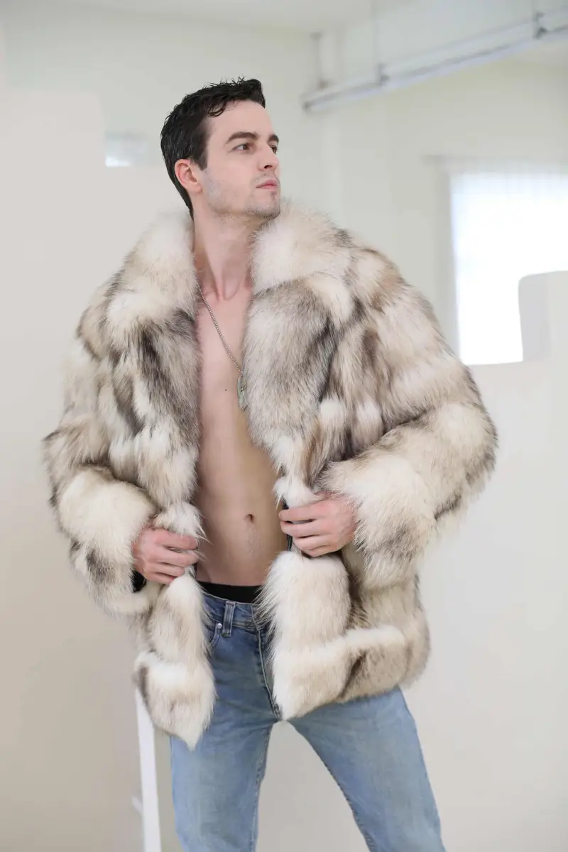 Suit collar fox jacket-(17)