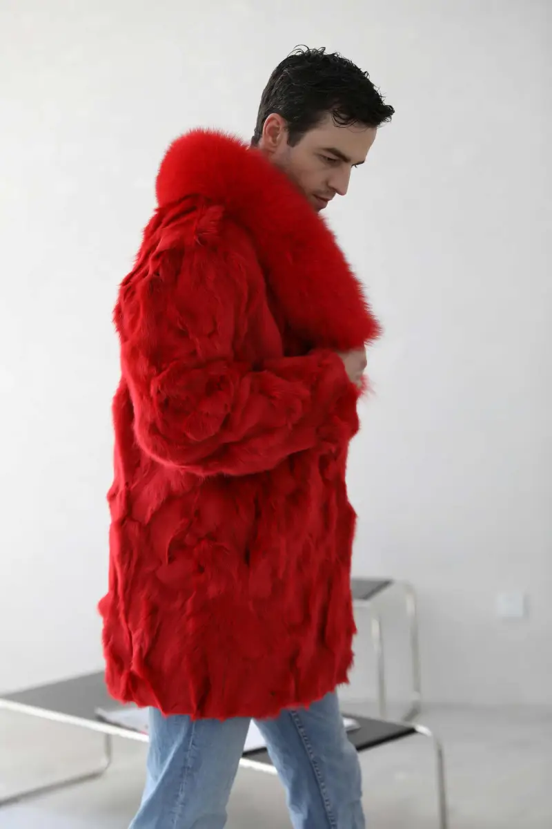 Fox coat red long-(41)
