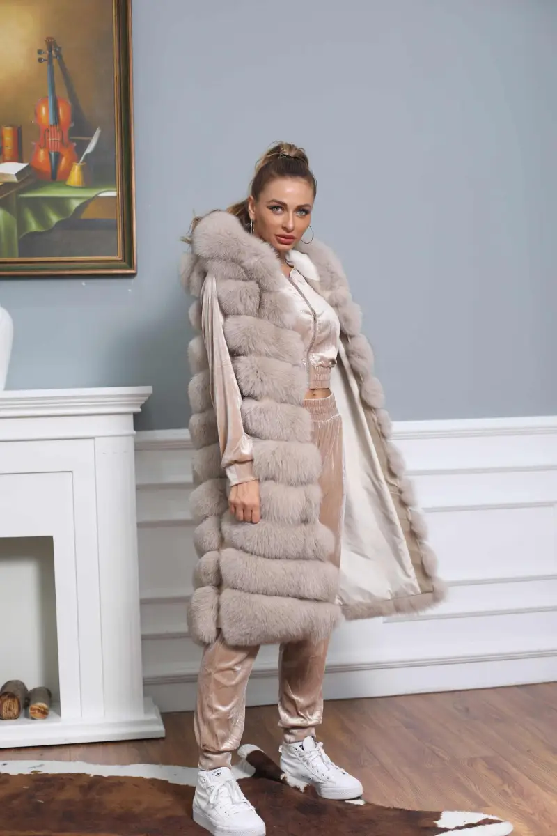 Long fox vest-(24)
