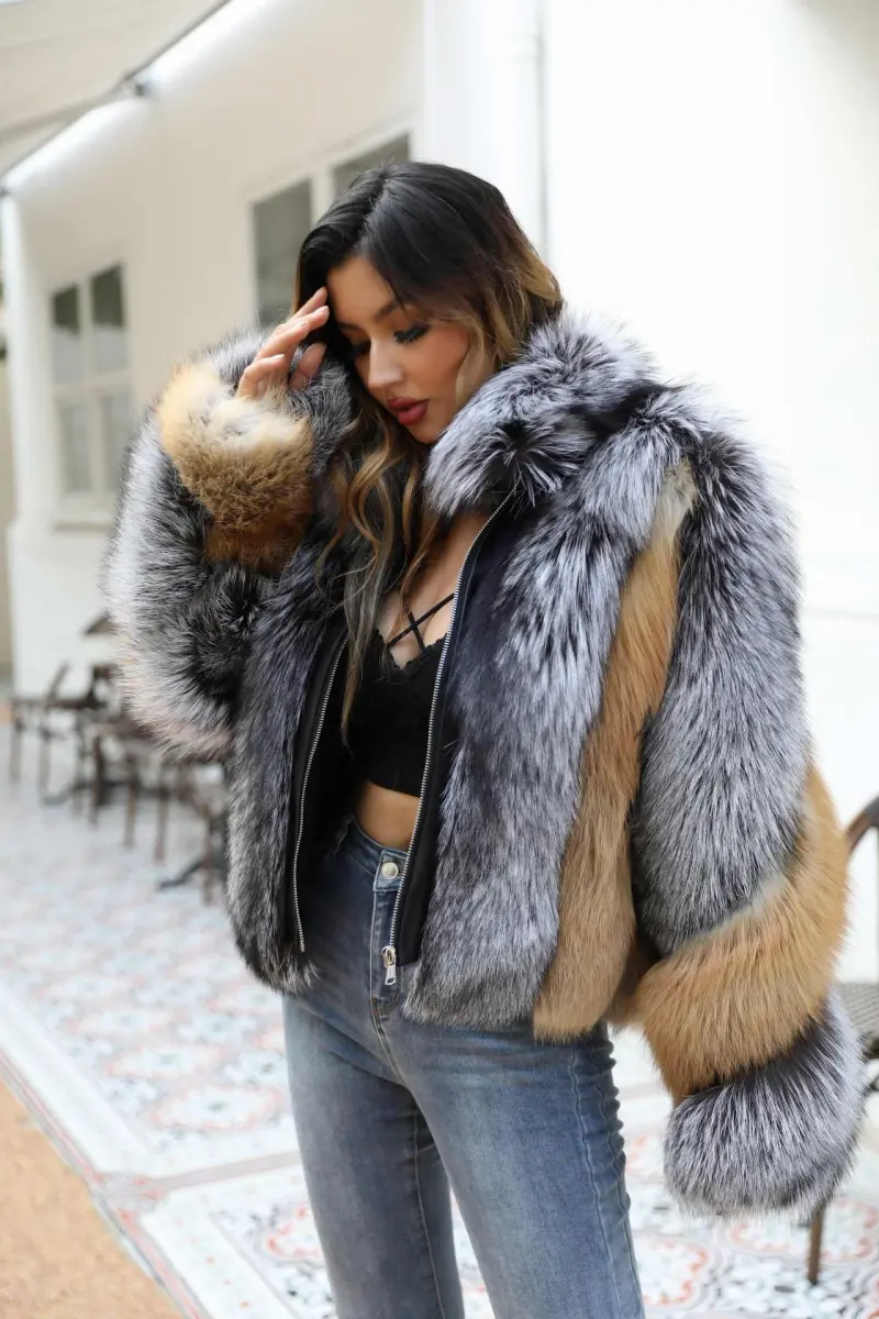 Red Fox Splice Silver Fox Zipper-(30)