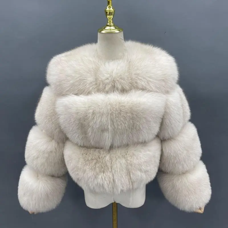 fox fur JFB1-22030 cream white