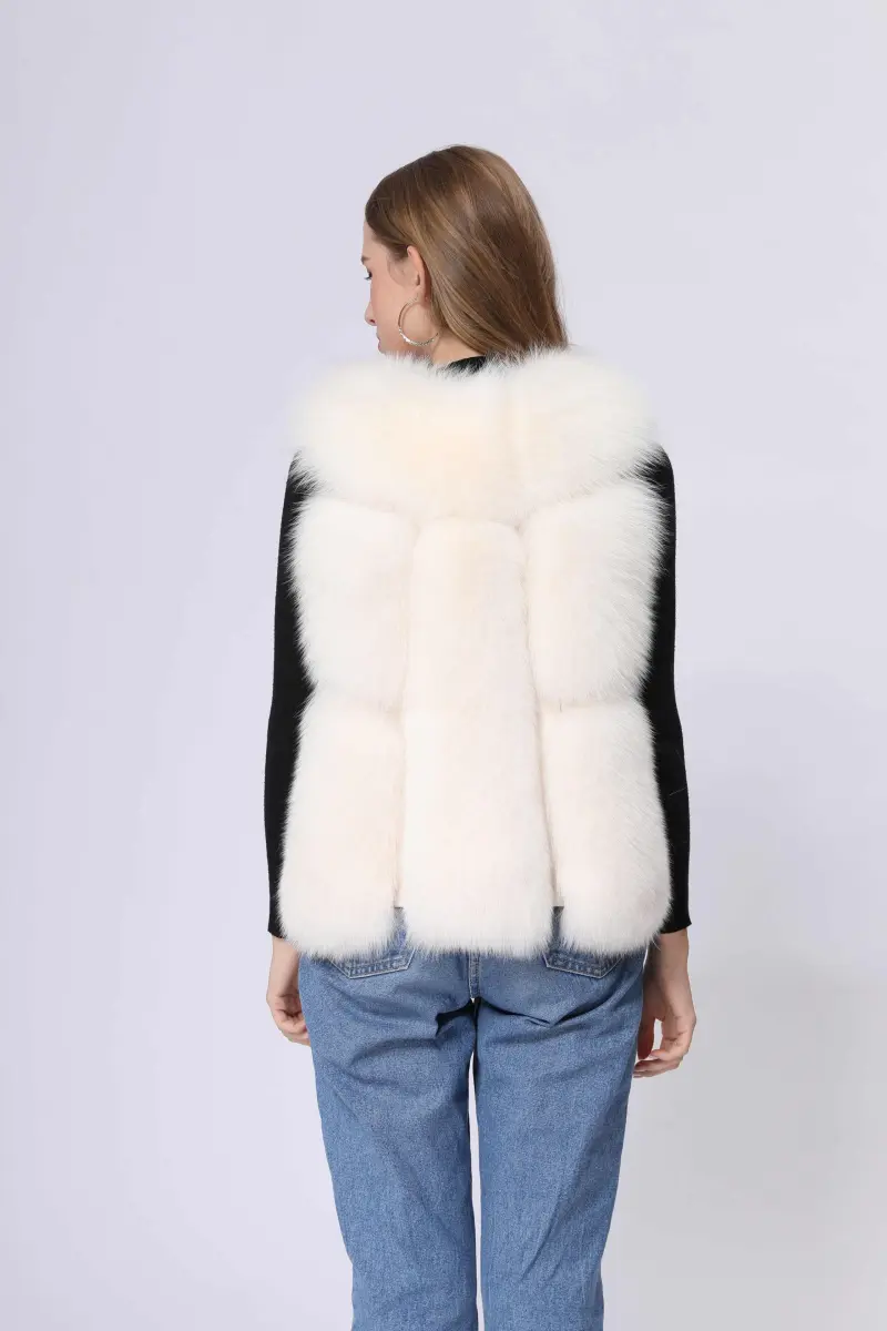 Women's Solid Fox Vest-(69)