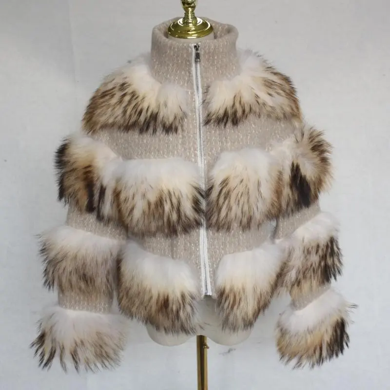 raccoon fur JFB2-21001 beige