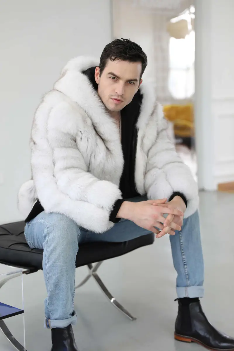 Fox hooded coat-(25)