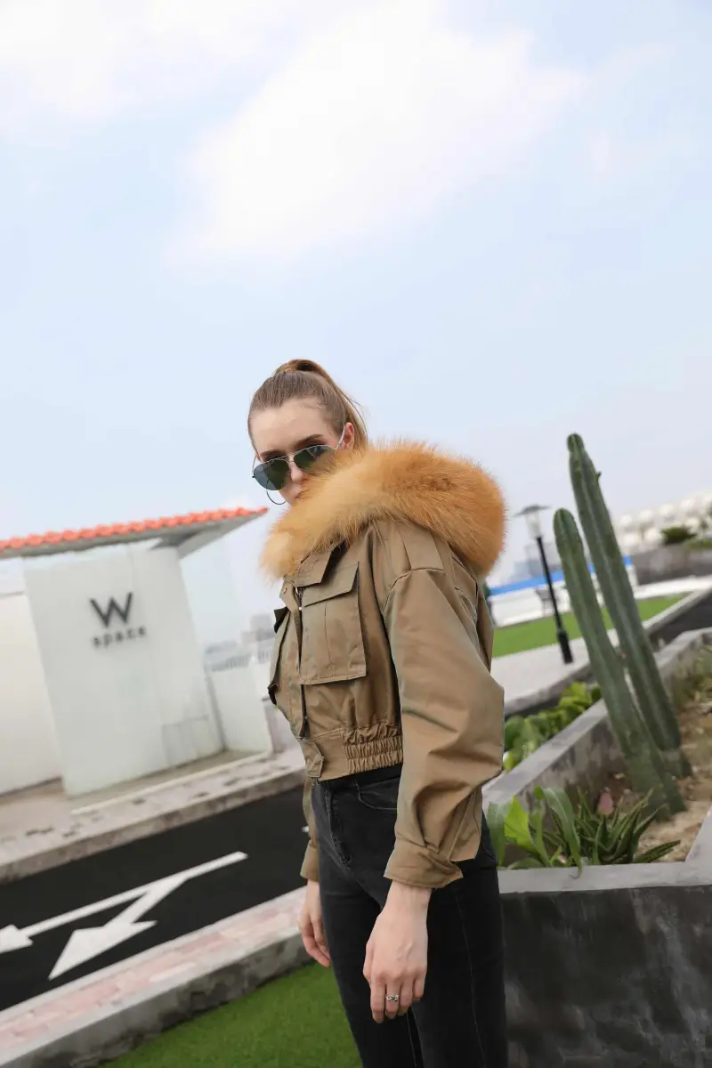 Women's short parka 2