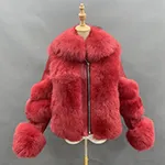 fox fur JFB1-21008 red