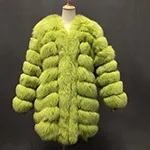 fox fur JFB1-21035 light green