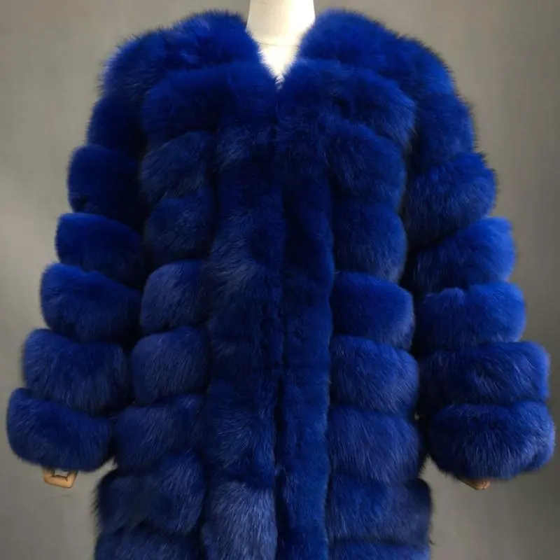 fox fur JFB1-21035 blue