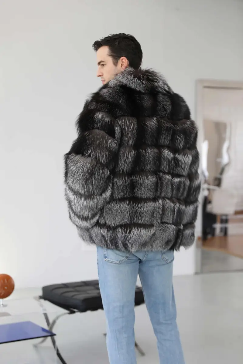 Silver fox coat-(61)