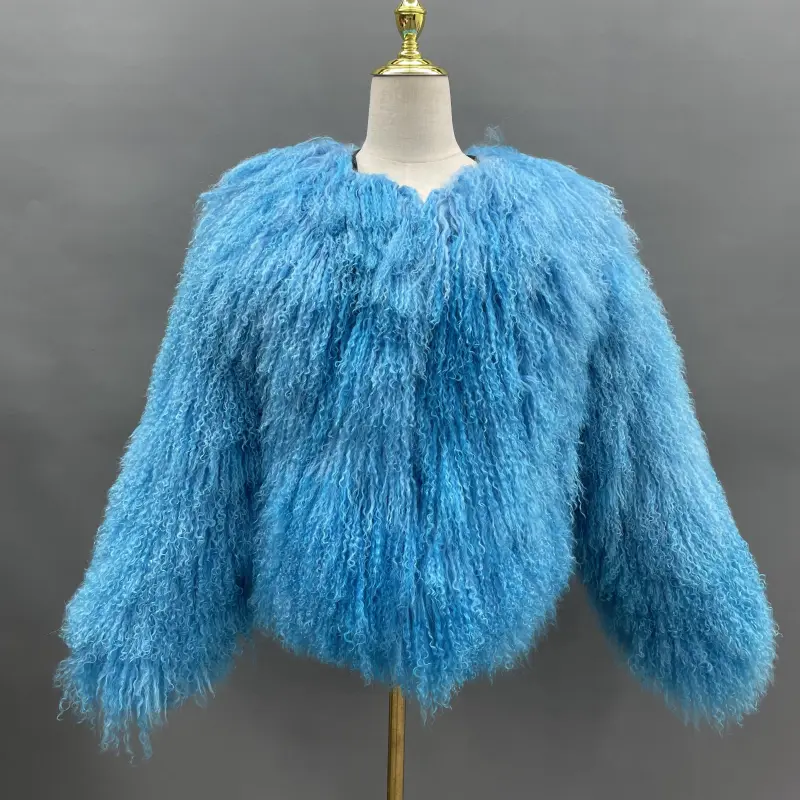 Blue beach wool