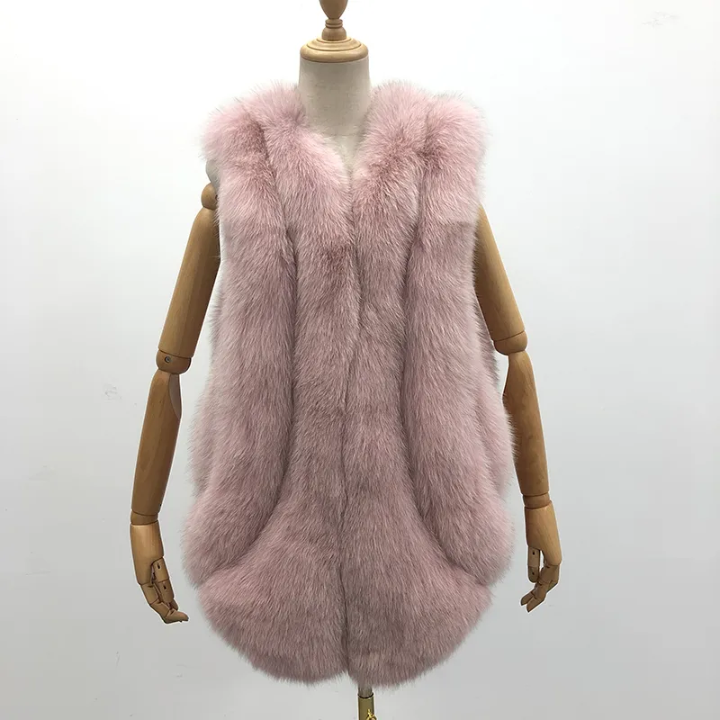 Fashionable Women's Winter Casual Style Fox Fur Vest