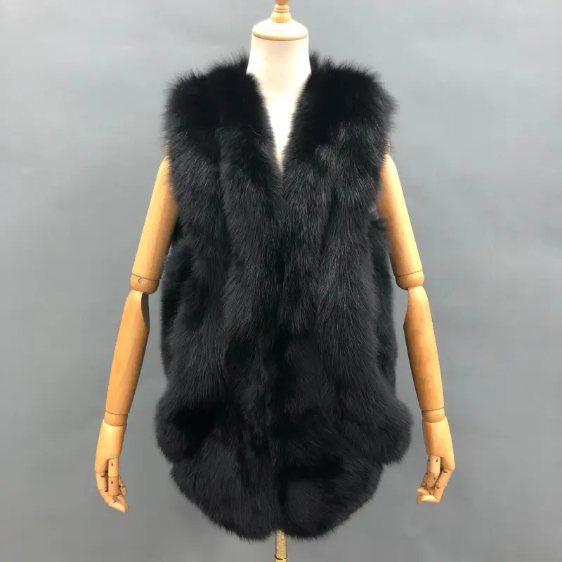 fox fur JFC1-21017 black