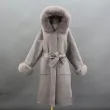 Long Length Hooded Double-faced Wool Coat