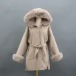 Short Length Hooded Double-faced Wool Coat