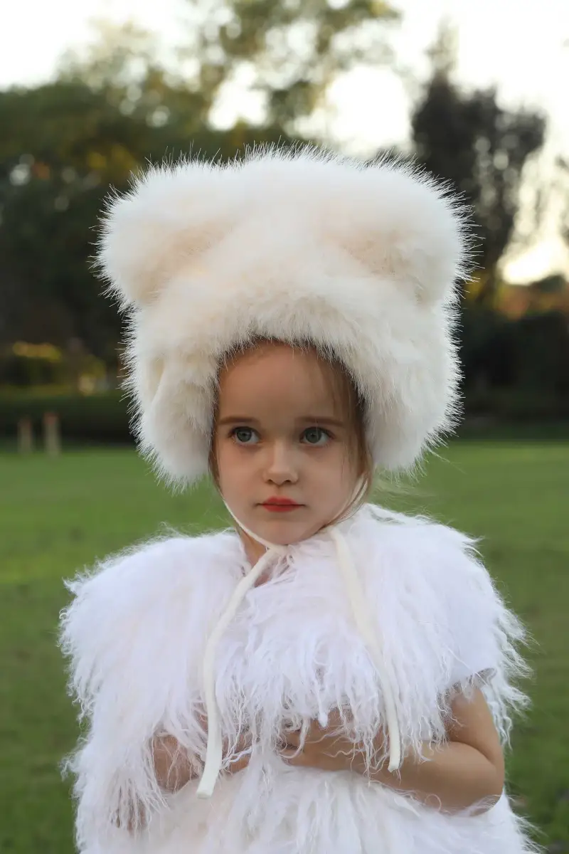 Bear Ears Faux Fur Hat