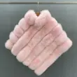 Newly designed women's real fox fur cloakColor:Pink