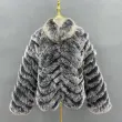 Winter women wear fox fur on both sidesColor:Black