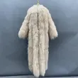 Unisex beach wool coat long coatColor:Beige
