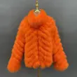 Winter women wear fox fur on both sidesColor:Orange