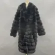 Winter men's and women's fox fur coat longColor:Black