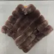Real fox fur women's fashion shawlColor:Brown