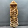 Real fox fur red fox long capeColor:Yellow