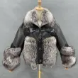 Warm and fashionable fur jacket short cool girl styleColor:Black