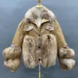 Warm and fashionable fur jacket short cool girl styleColor:Brown