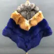 High quality women's luxury fox fur cloak loose genuine foxColor: